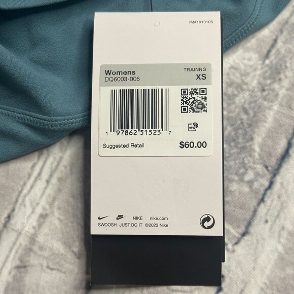 NWT Nike Zenvy Women's Training High-Rise 8" Shorts Size XS (Teal) DQ6003-006 - Picture 16 of 16